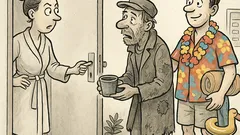 Witz: Zwei Bettler klingeln an der Wohnungstür…