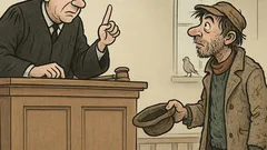 Witz: Der Richter fragt den Landstreicher…