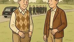 Witz: Zwei Engländer spielen Golf, Trauerzug