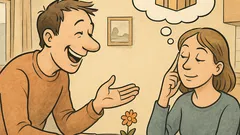 Witz: „Woran denkst du?“ – „An nichts.“