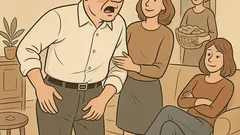 Witz: Der Vater tobt durch die Wohnung…